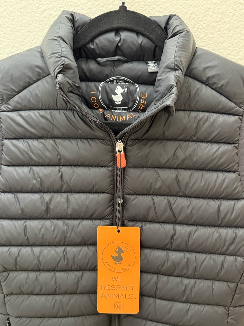 New! SAVE THE DUCK Women’s Black Charlotte Quilted Vest Sz X Small - Picture 15 of 15